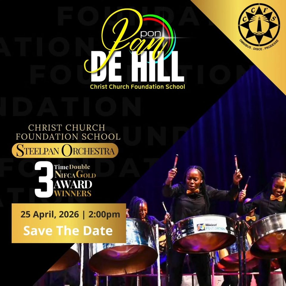 Event poster for Pan Pon De Hill Steel Pan Festival