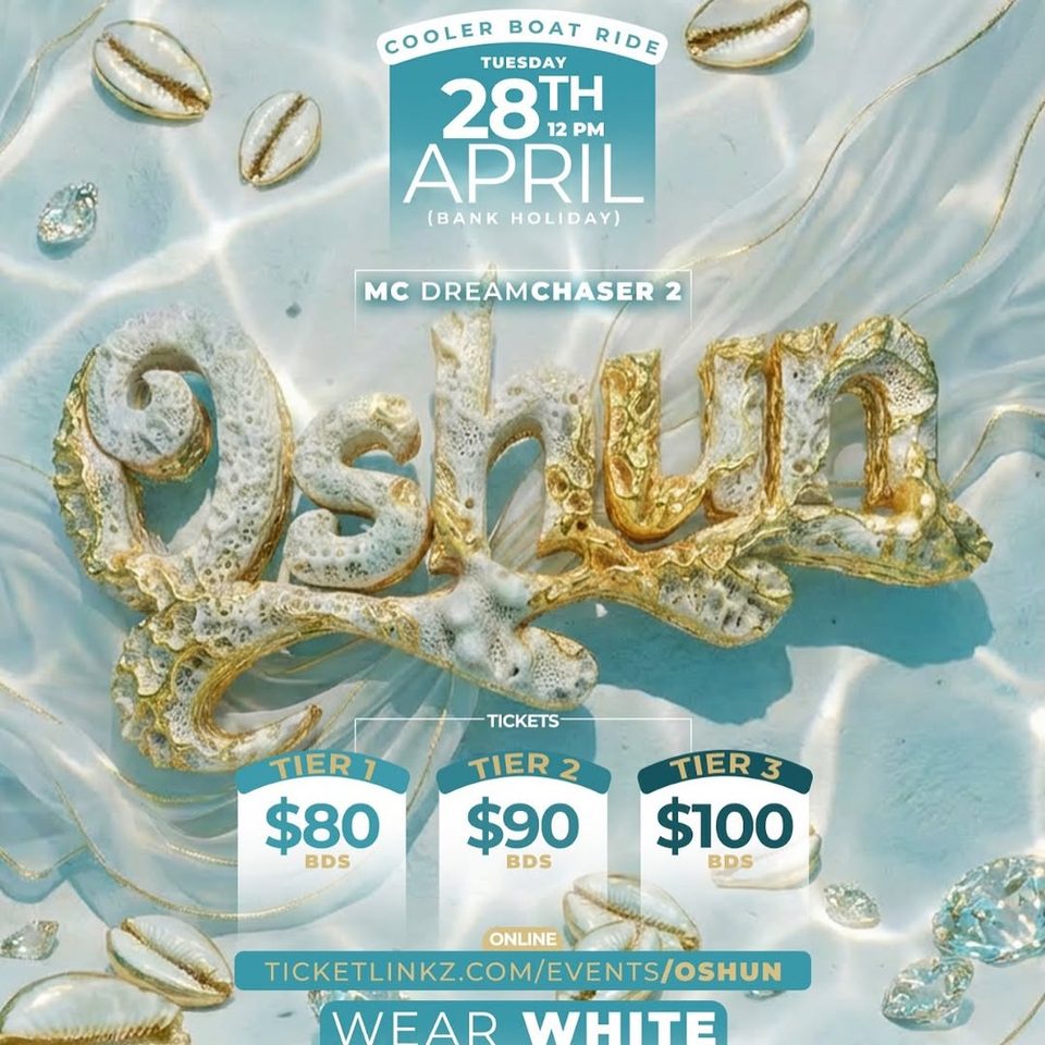 Event poster for OSHUN Cooler/Party Boat Ride (Wear White)