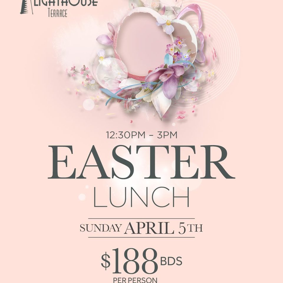 Event poster for Lighthouse Terrace Easter Lunch (Easter Buffet Lunch)