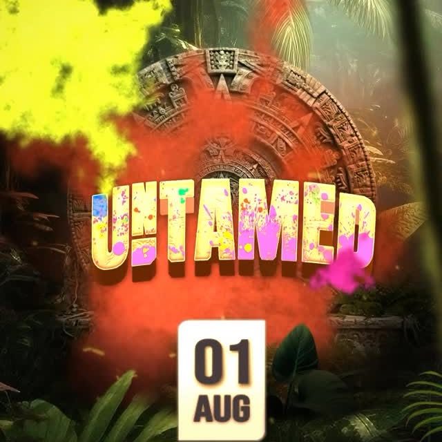 Event poster for UNTAMED (Foreday Morning Paint Fete)